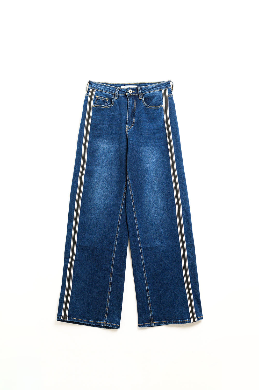 Jeans super larges avec rayures sur le côté