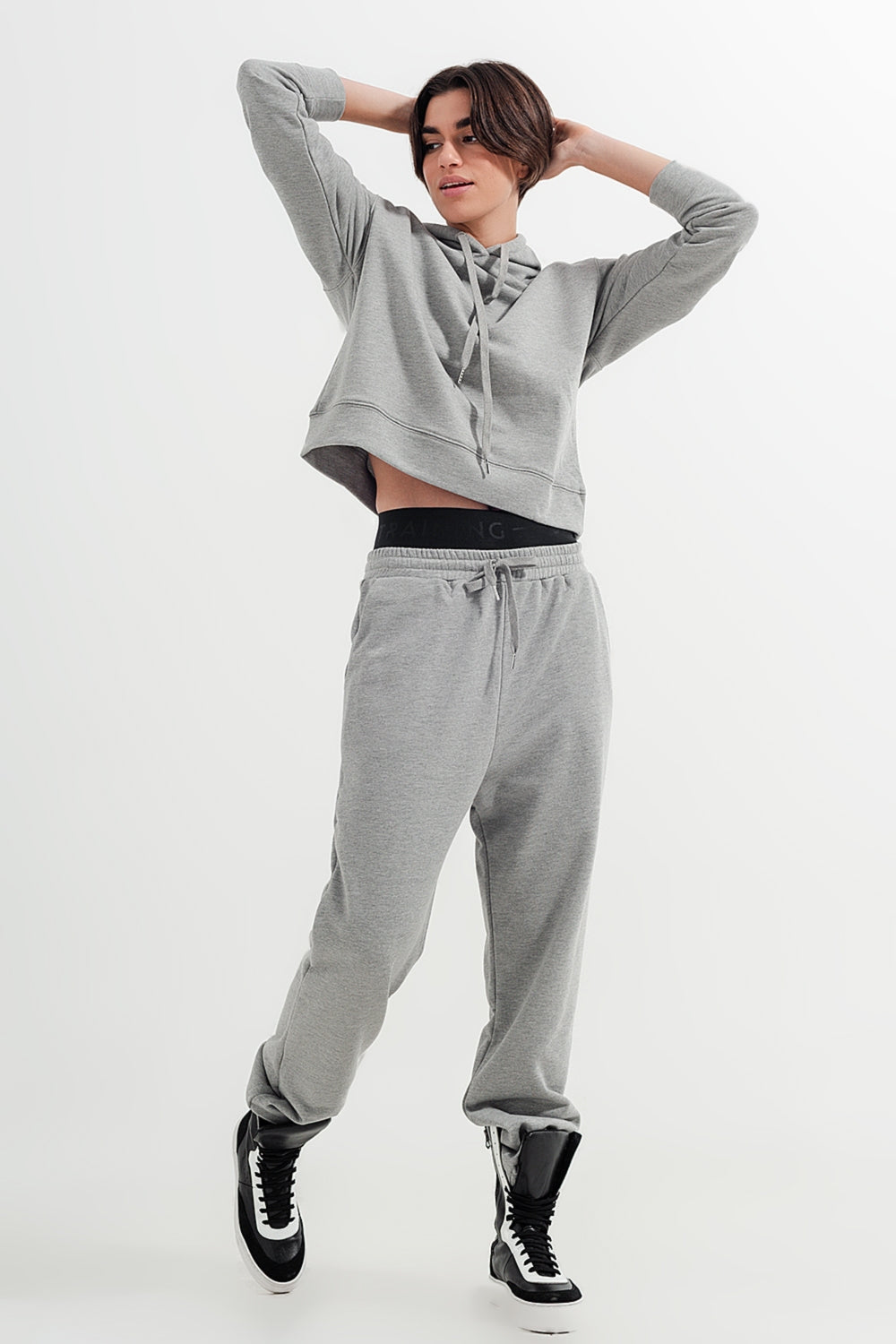 Jogger Gris clair chiné
