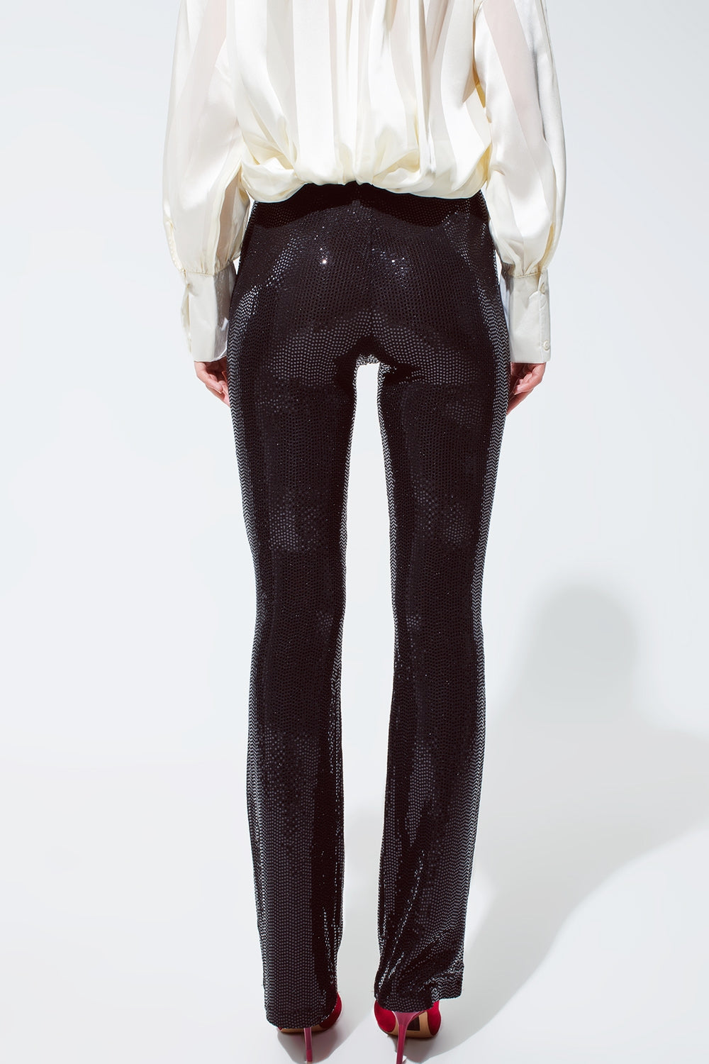 Legging à paillettes en noir