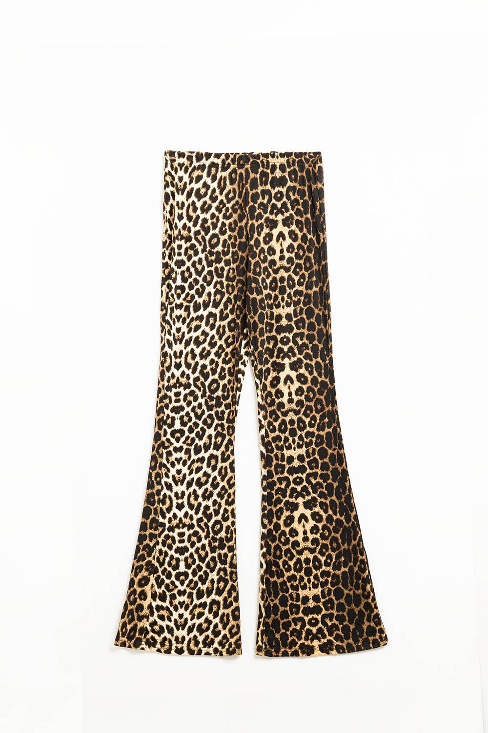 Leggings évasés en Spandex à imprimé léopard