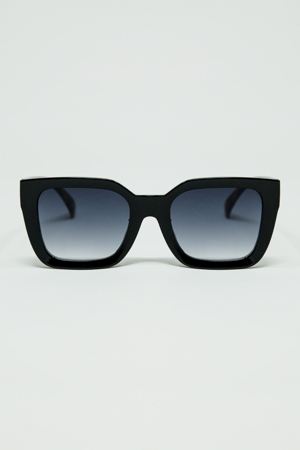 Q2 Lunettes de soleil carrées avec imprimé animalier sur le côté