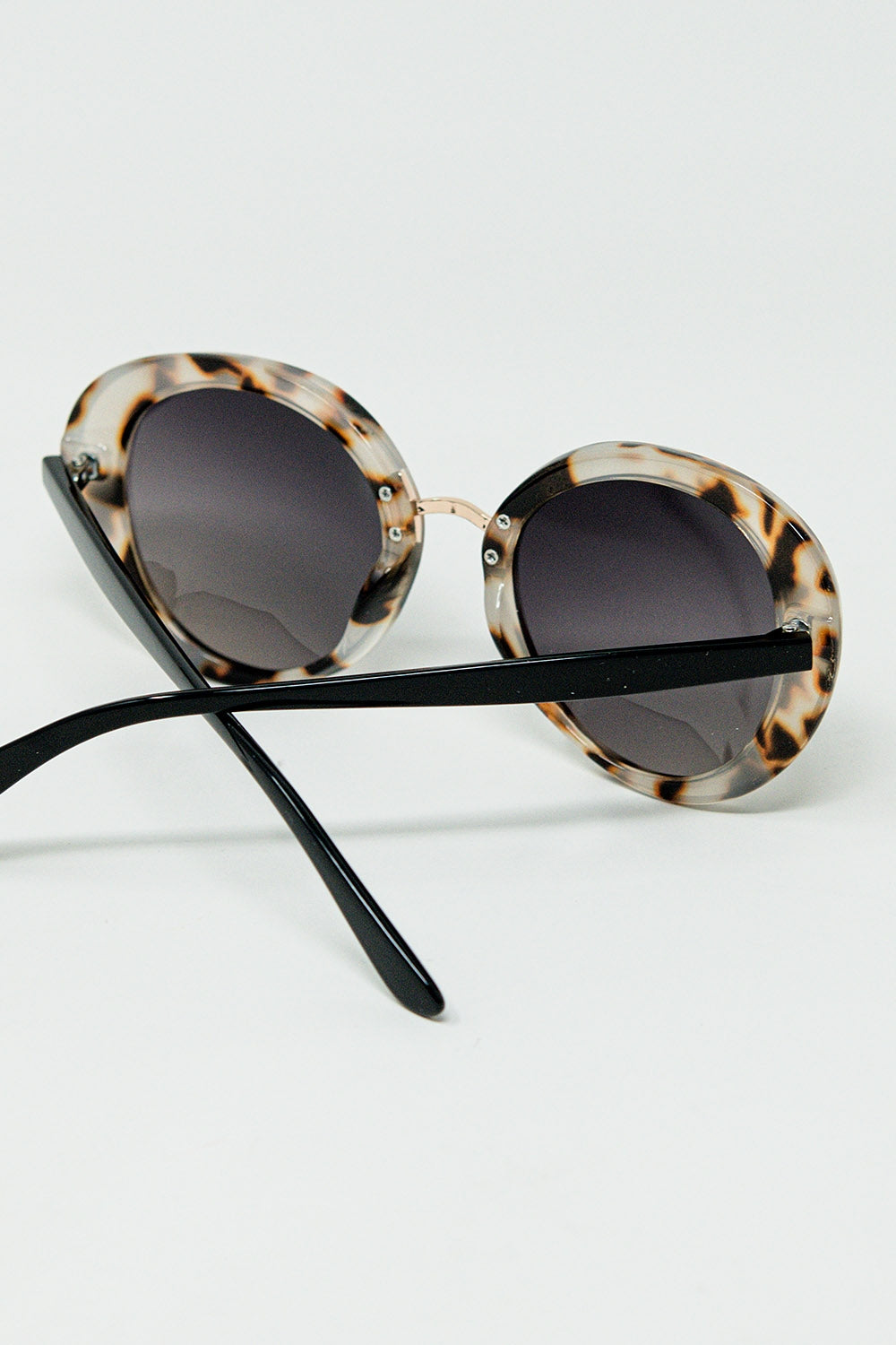 Lunettes de soleil ovales Sunset Spot Beige