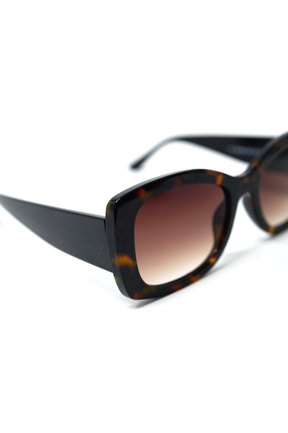 Lunettes de soleil ovales surdimensionnées en acétate marron