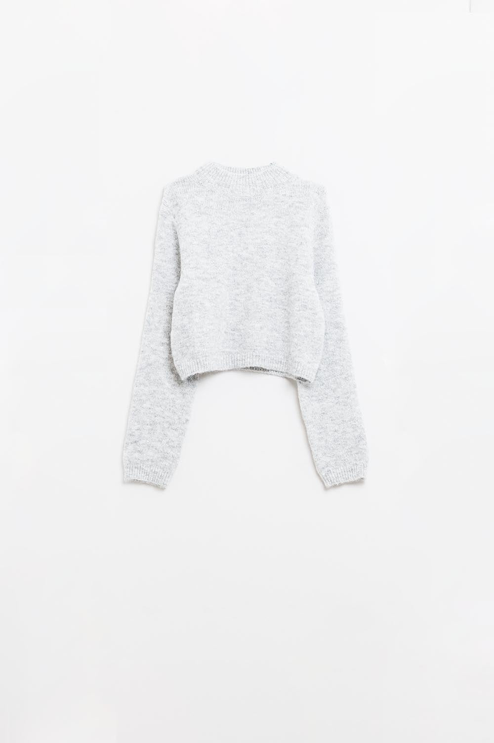 Maillot gris à manches longues et dos ouvert