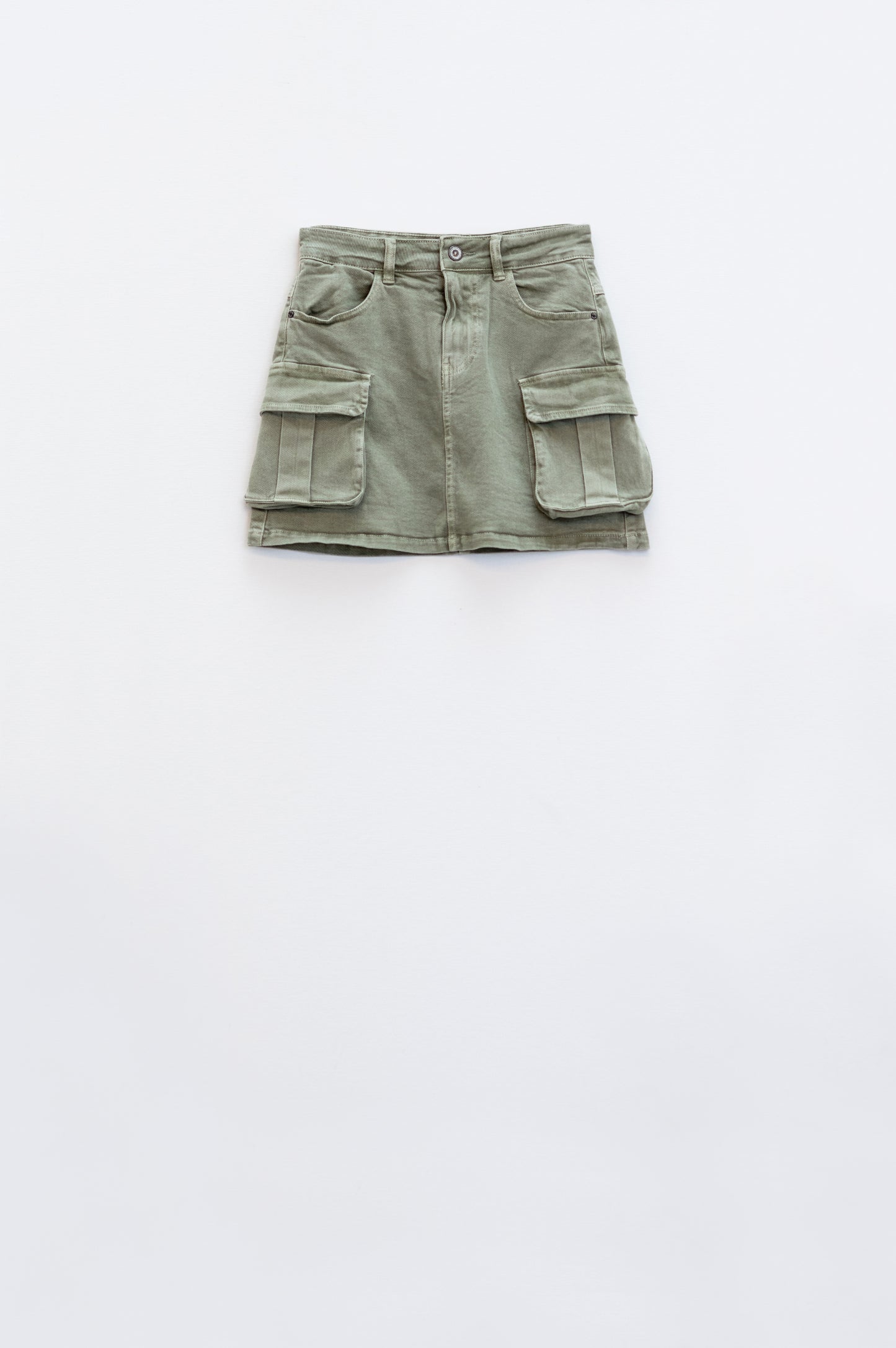 Minijupe cargo en kaki