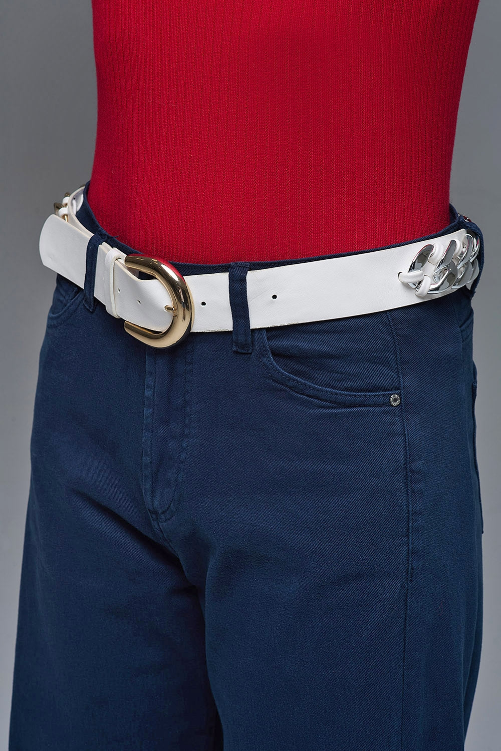 Pantalon extra-large en marine