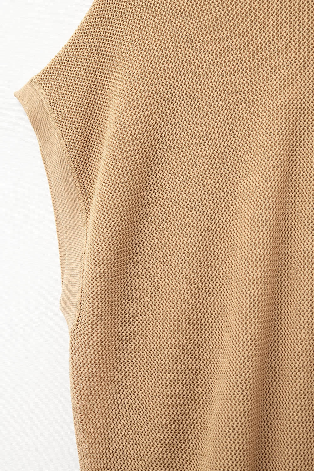 pull en maille à carreaux couleur camel