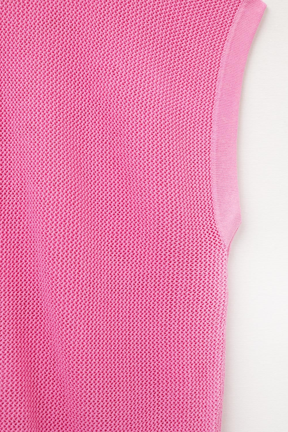 pull en maille à carreaux de couleur fuchsia
