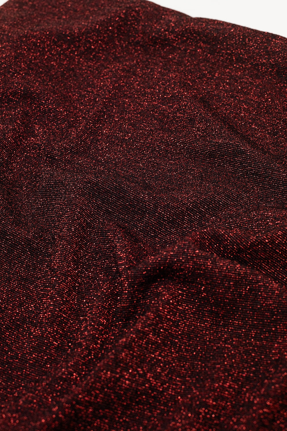 Robe à encolure drapée en rouge vif