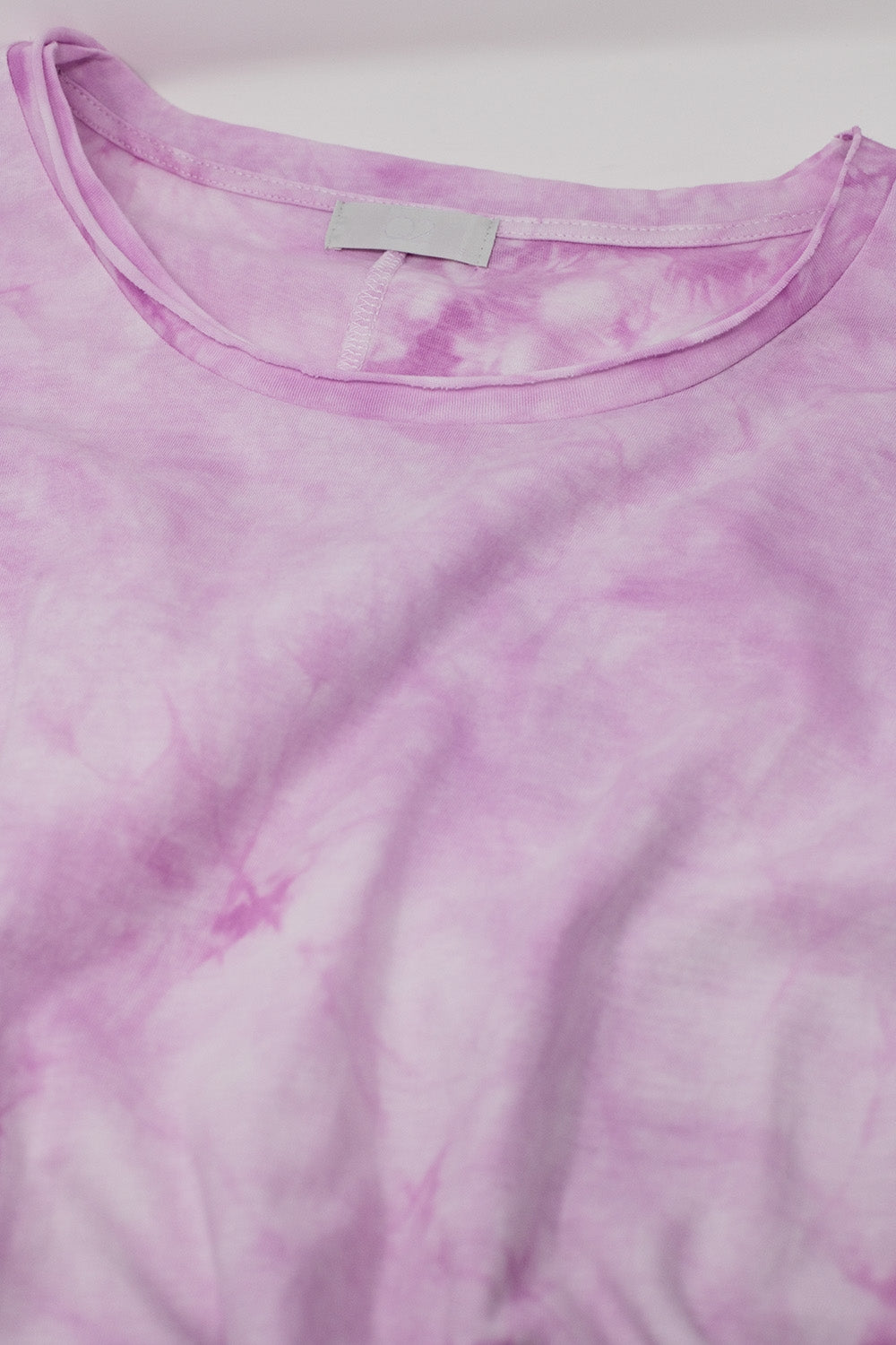 Robe Chemise Mi-longue Tie Dye Rose