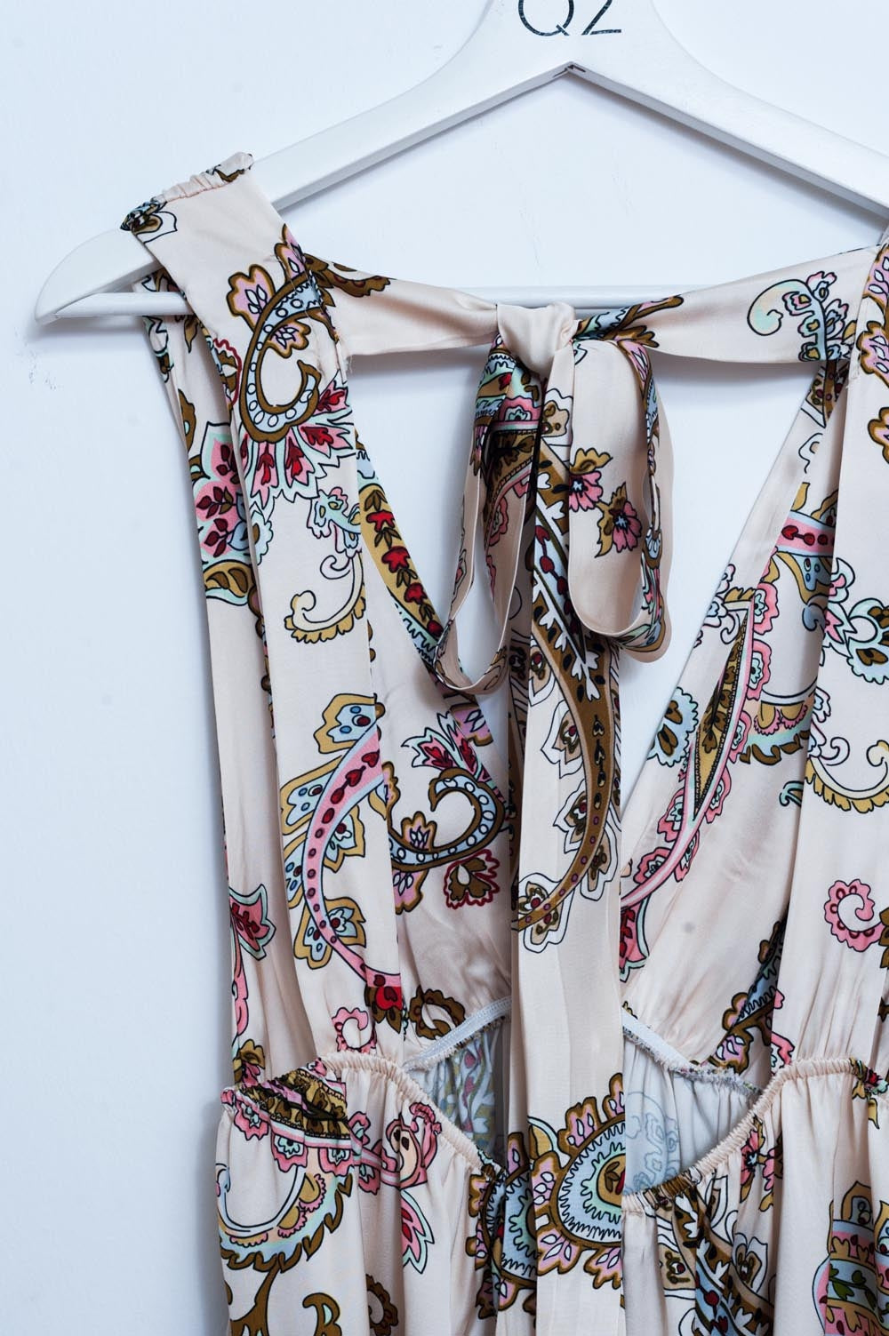 Robe d'été courte à imprimé cachemire