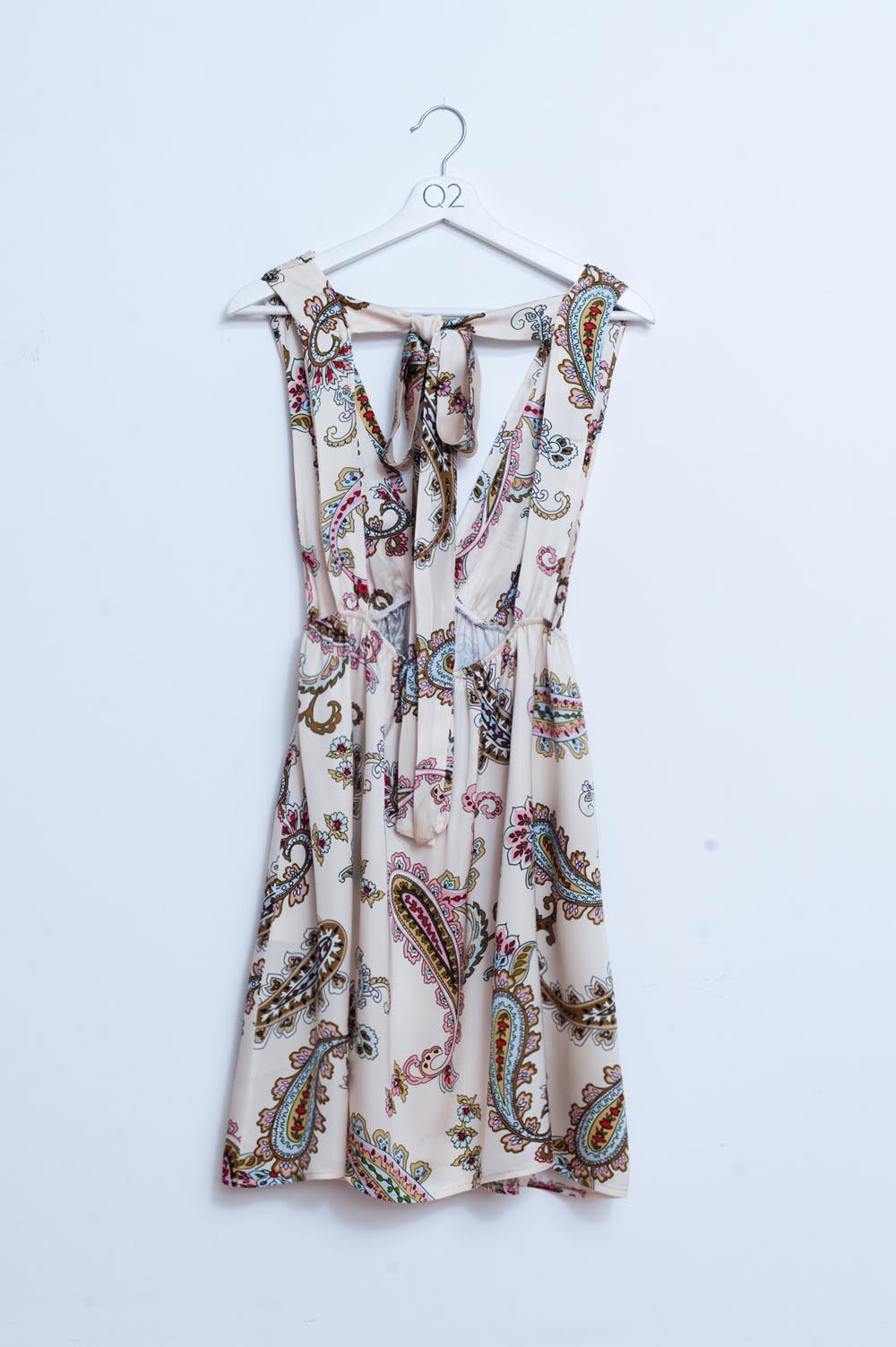 Robe d'été courte à imprimé cachemire