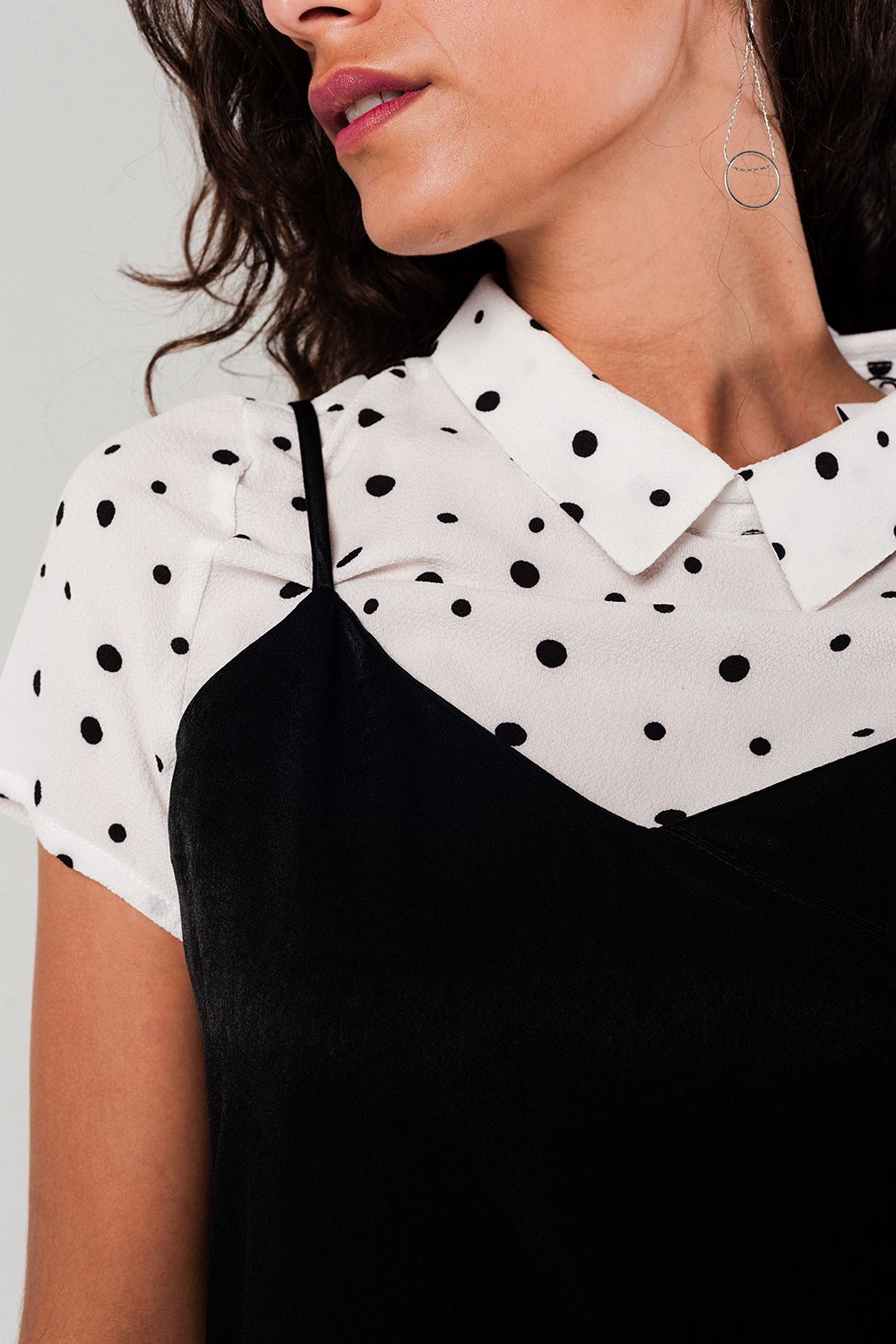 Robe légère asymétrique noire