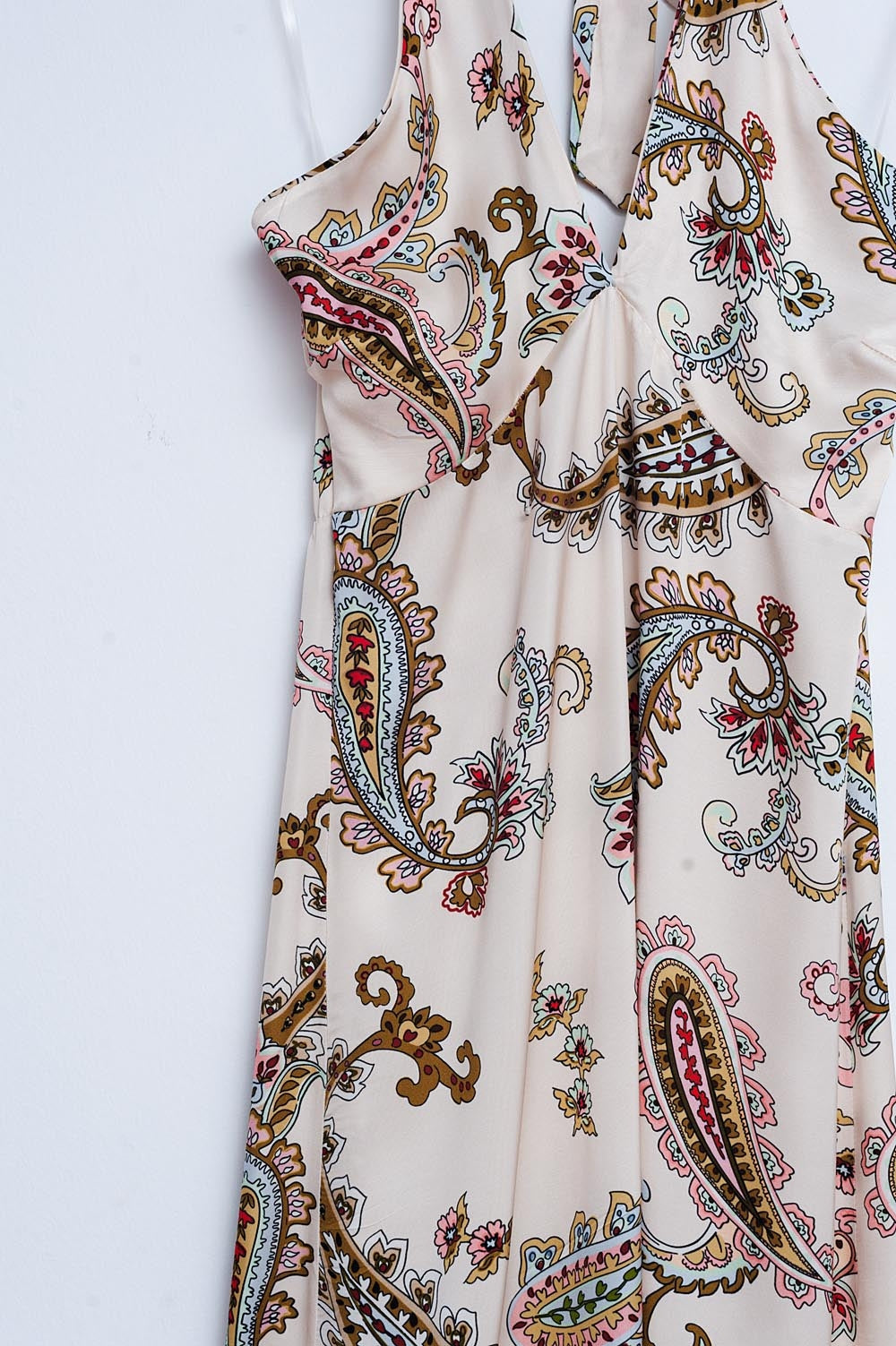 Robe longue avec motif cachemire