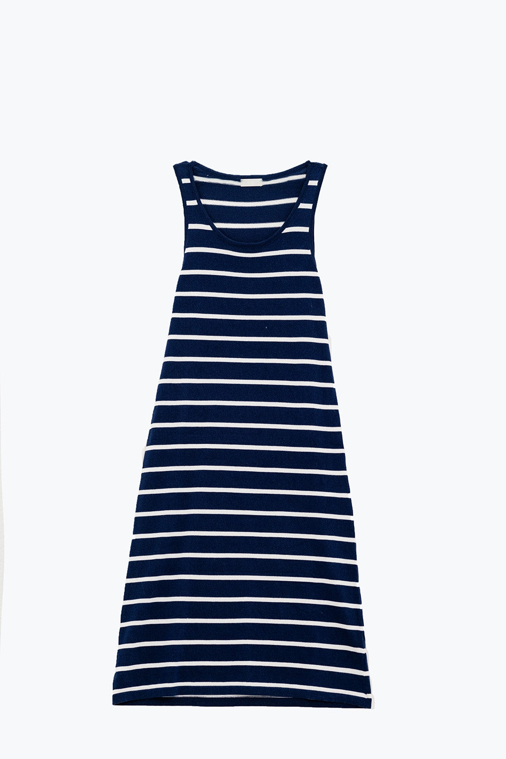 Robe maxi avec débardeur et encolure dégagée en bleu marine