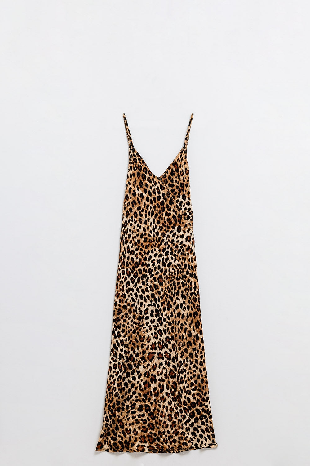 Robe midi à imprimé léopard