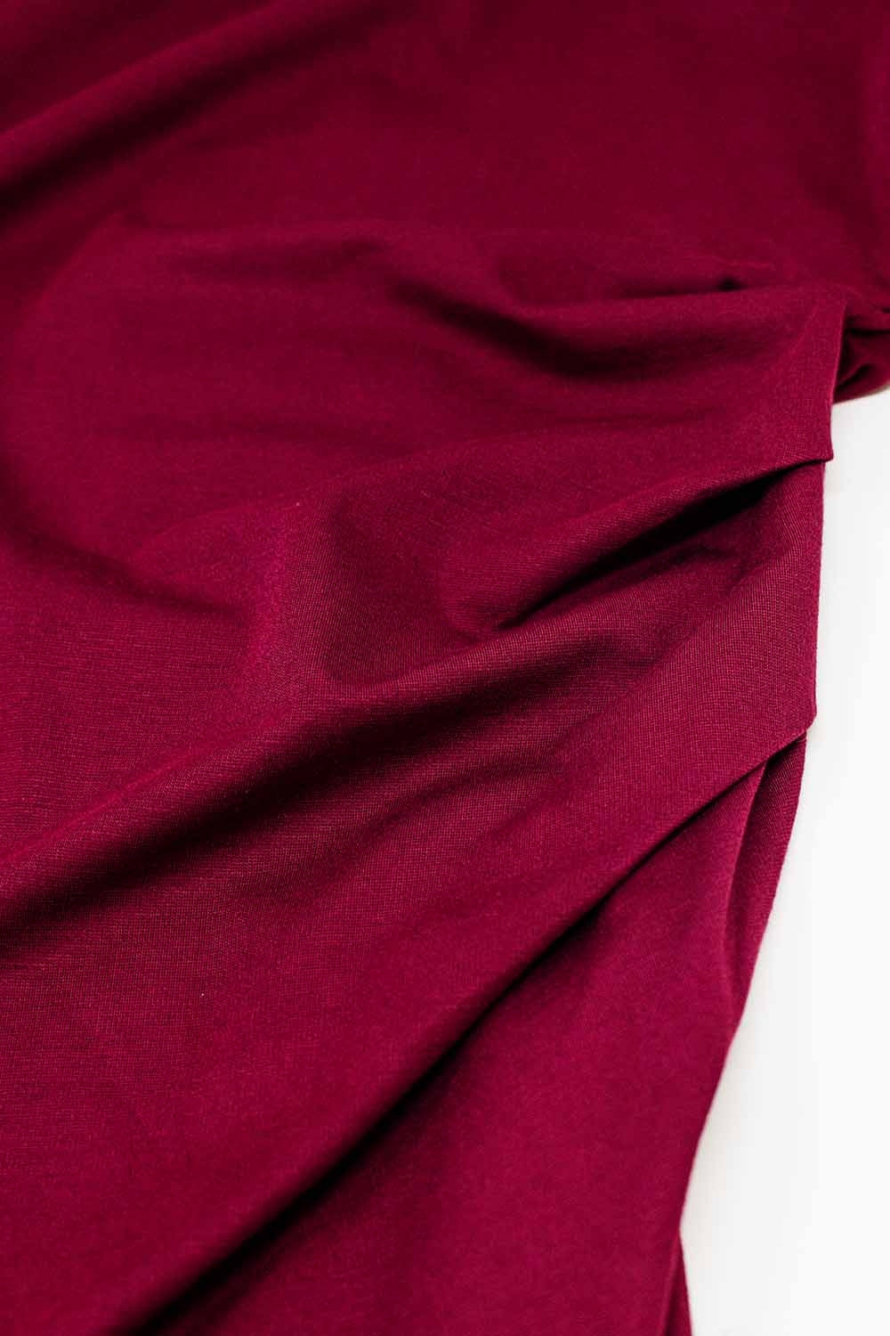 Robe sans manches en tencel stretch bordeaux