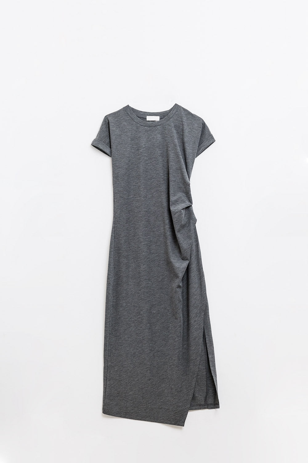 Robe sans manches en tencel stretch gris