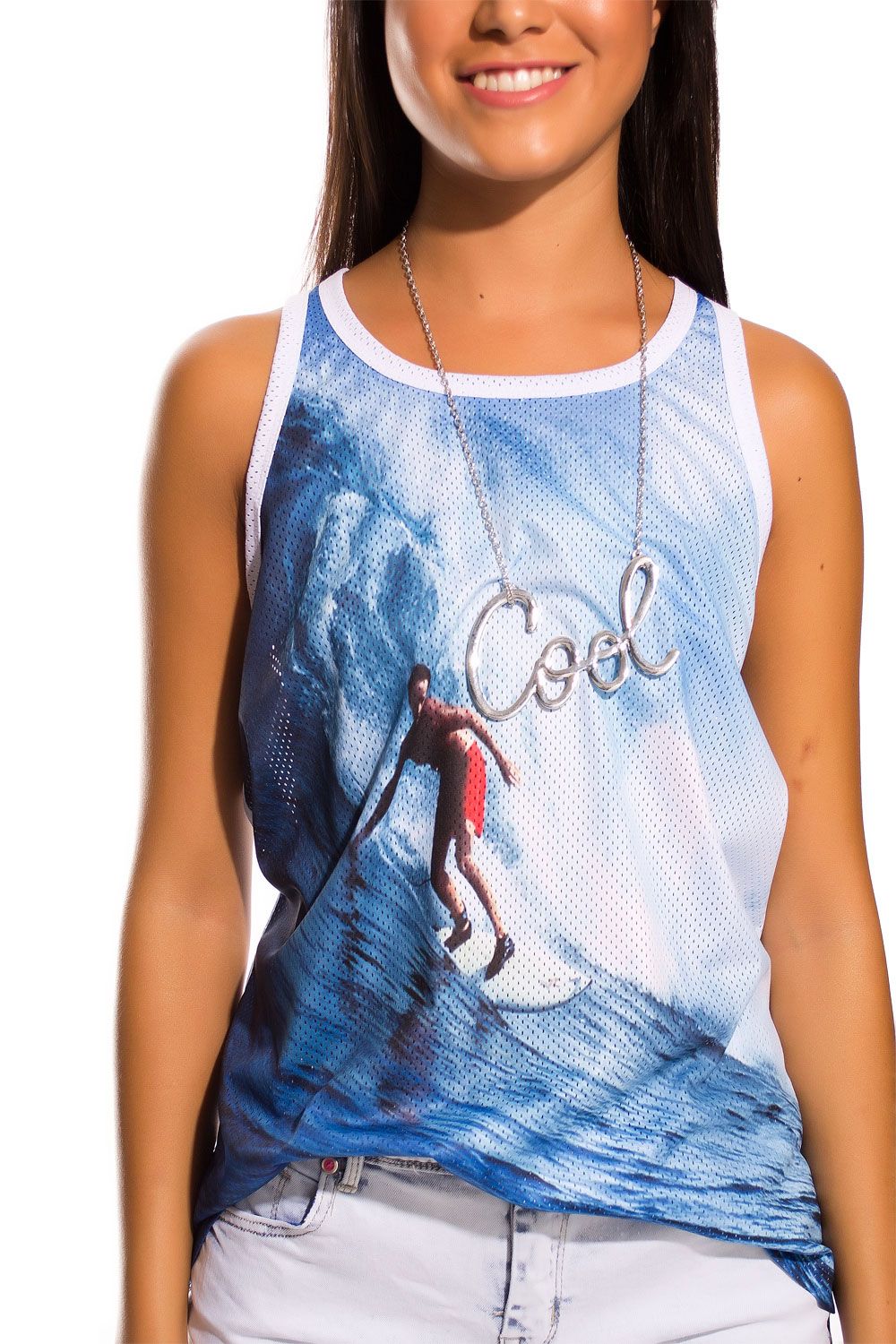T-shirt à imprimé surf