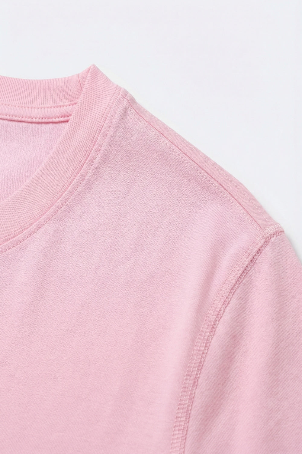 T-shirt léger en viscose douce rose pâle