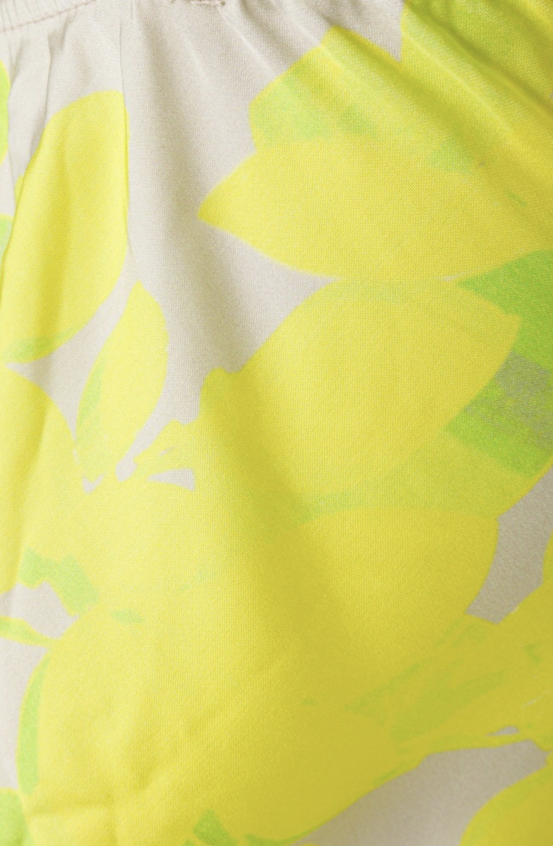 Top caraco imprimé Jaune citron