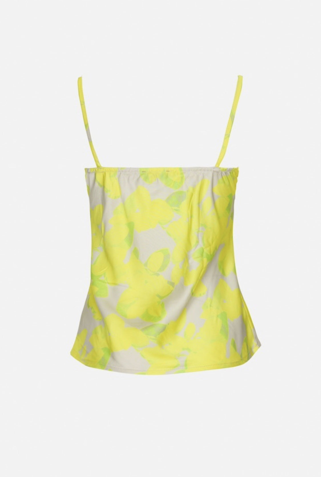 Top caraco imprimé Jaune citron
