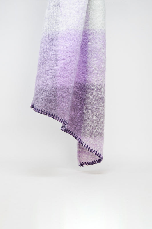 Foulard en beige et violet