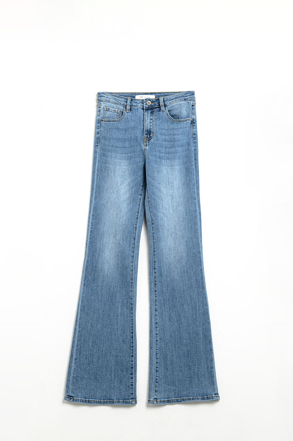 Jean bootcut évasé à taille haute