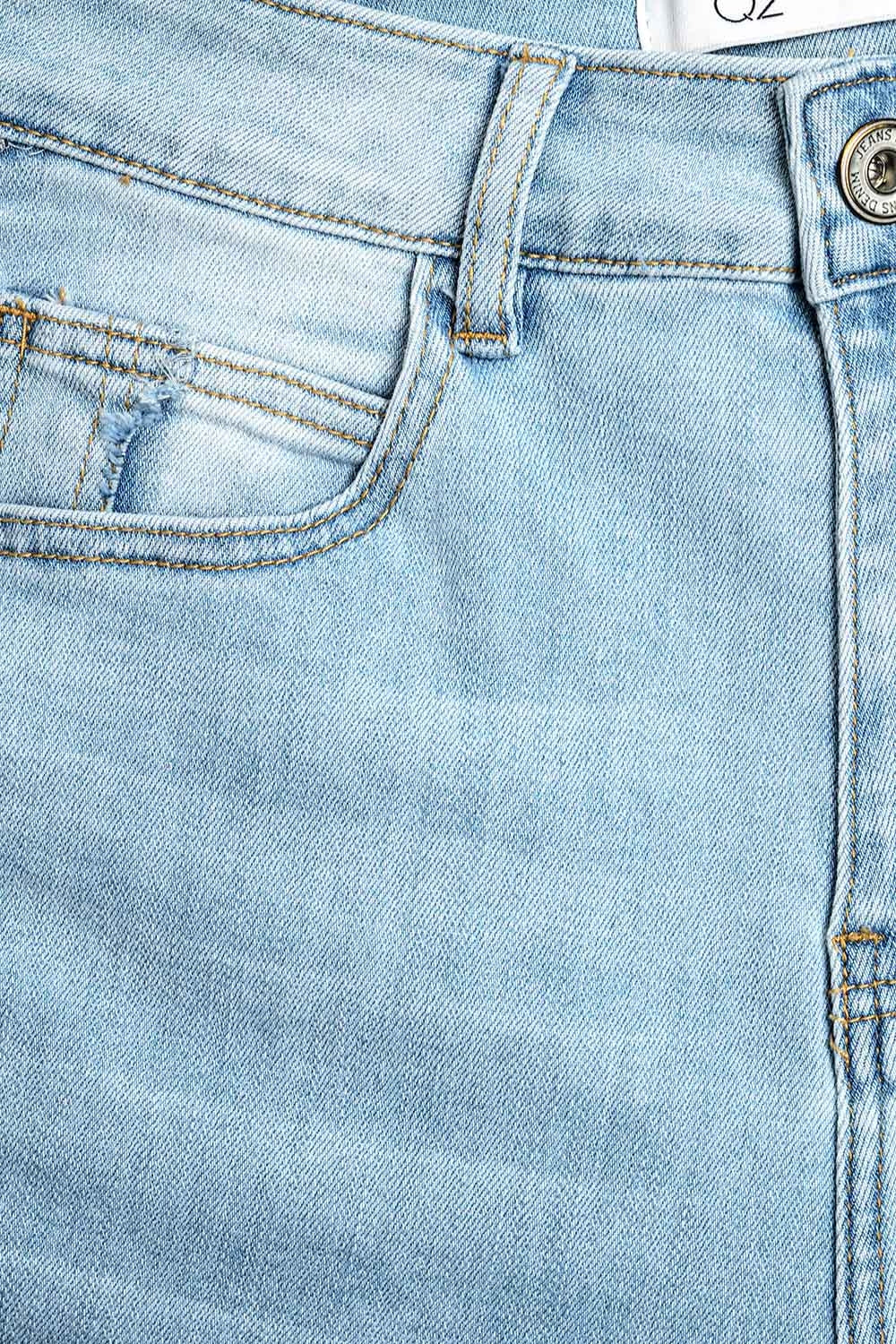 Jean Boyfriend extensible à délavage clair