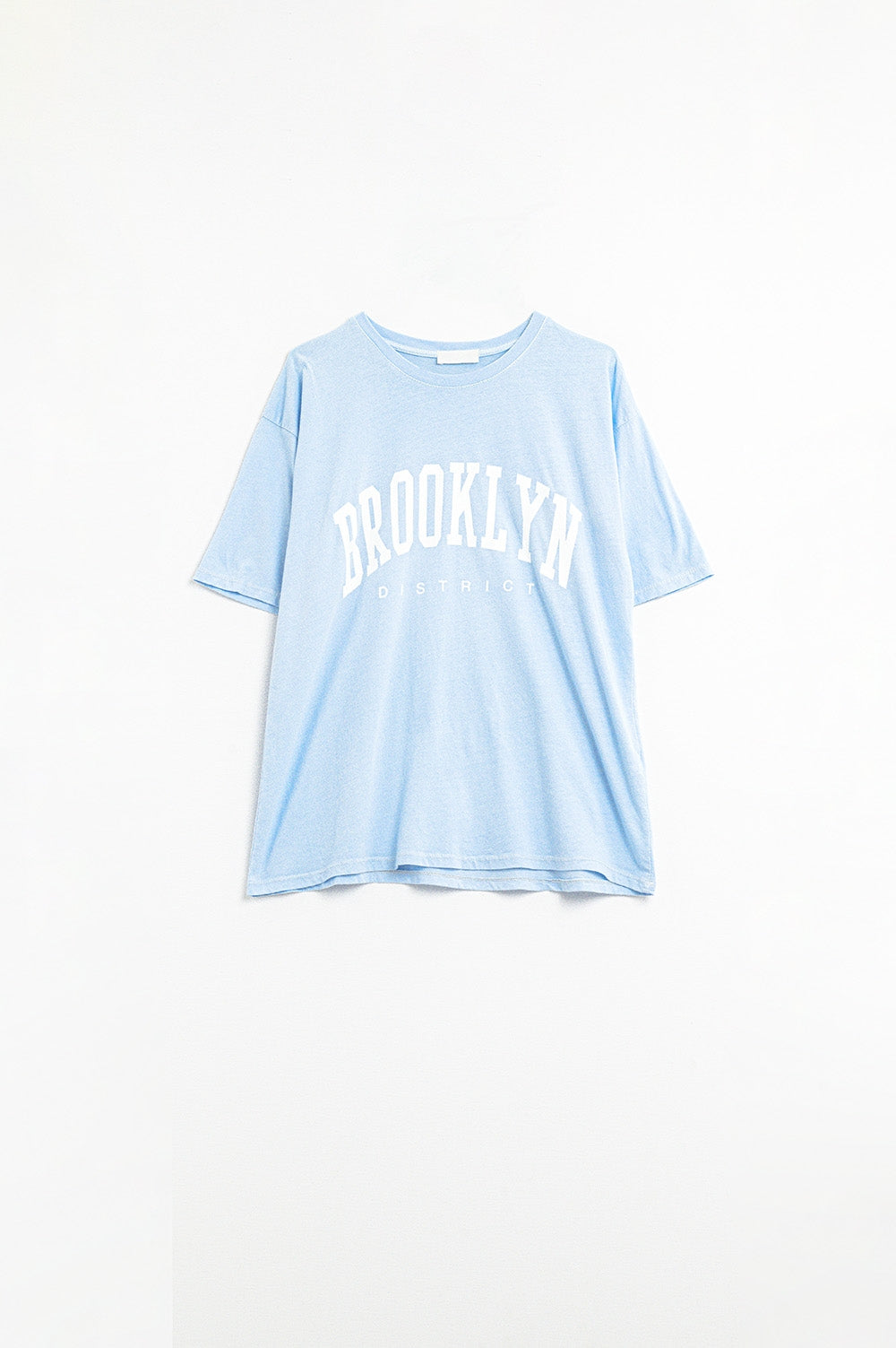 T shirt à inscription Brooklyn bleu