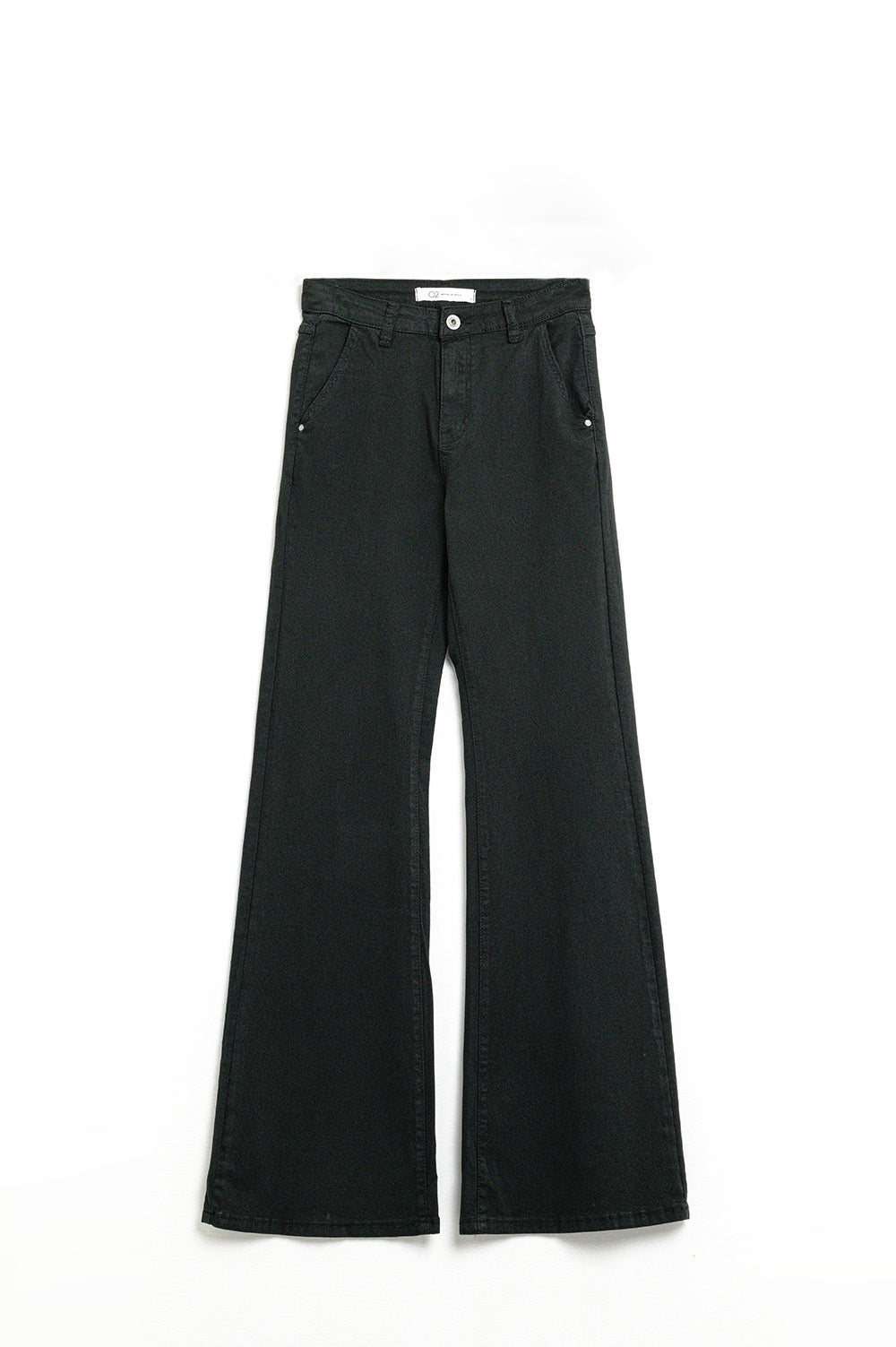 Pantalon Évasé Noir Confortable et Extensible