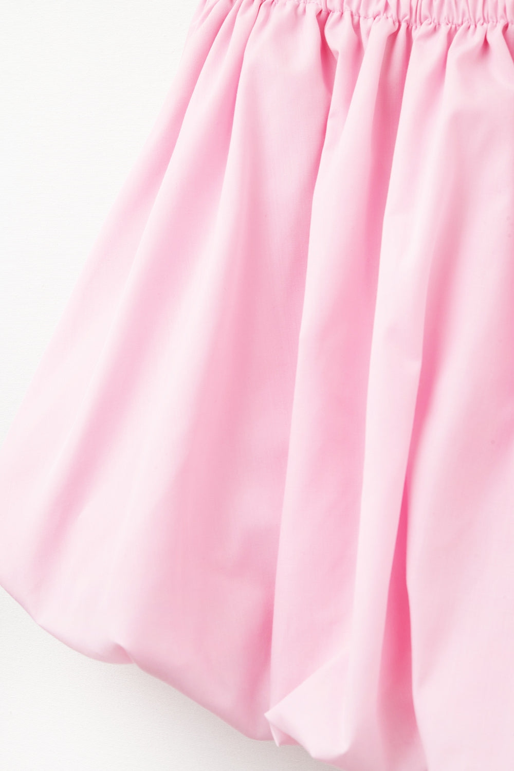 Minijupe boule en popeline rose