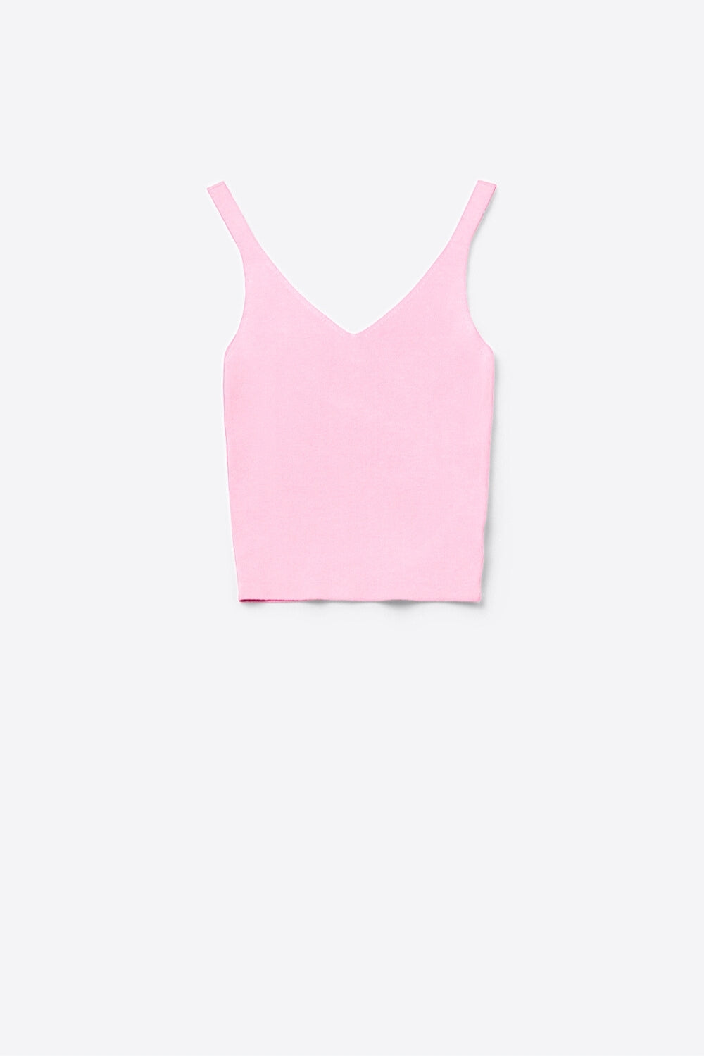Débardeur Comfy en tricot côtelé rose