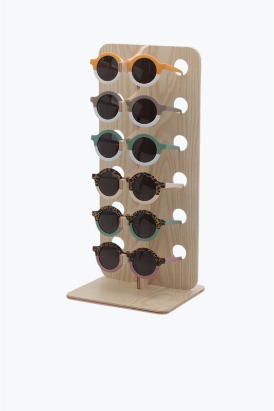 Présentoir de lunettes de soleil à 6 fentes