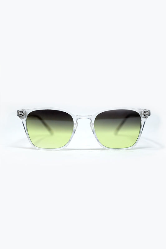 Lunettes de soleil transparentes et dégradées avec verres Sunset