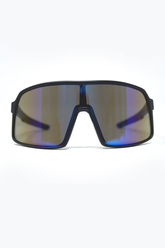 Lunettes de soleil sport polarisées en bleu