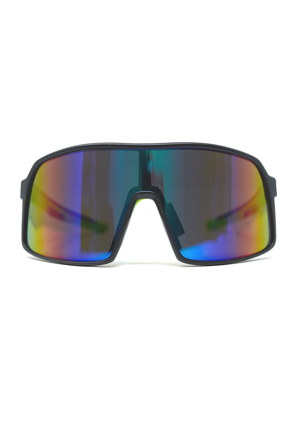 Lunettes de soleil sport polarisées en bleu rouge dégradé