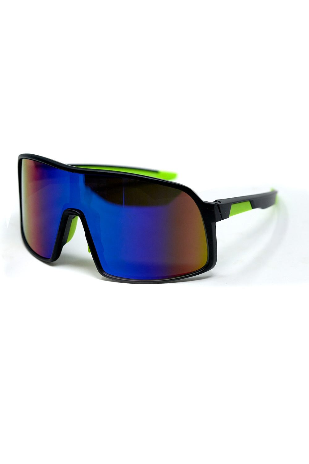 Lunettes de soleil sport polarisées en bleu rouge dégradé