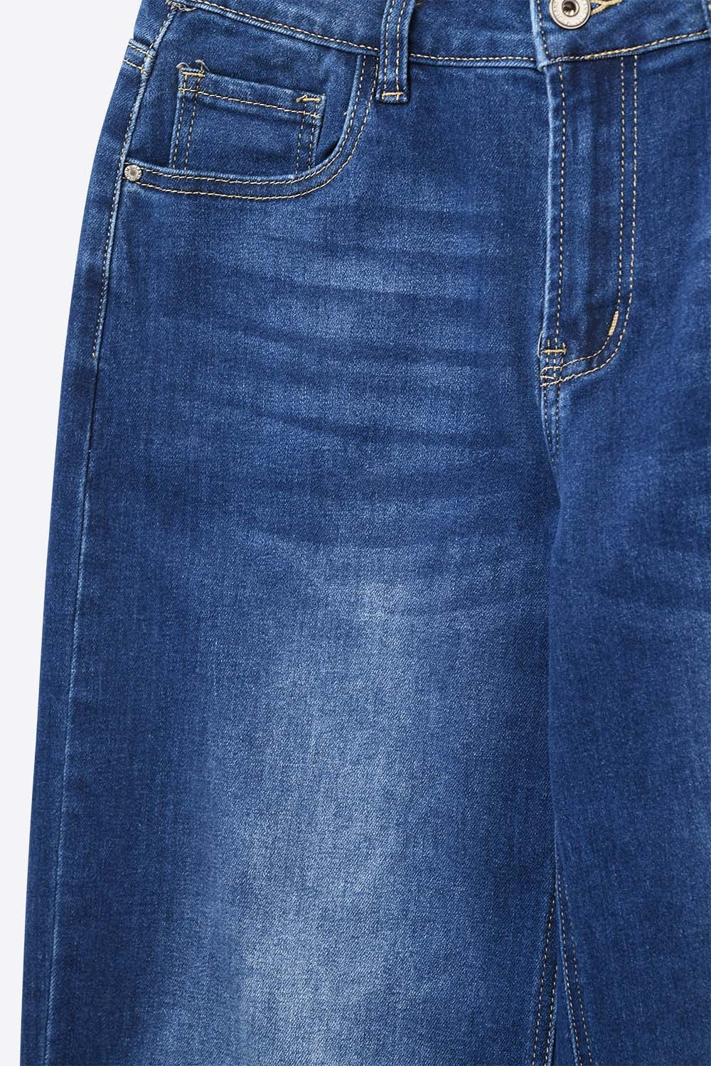Jeans Basic Barrel Style en bleu moyen