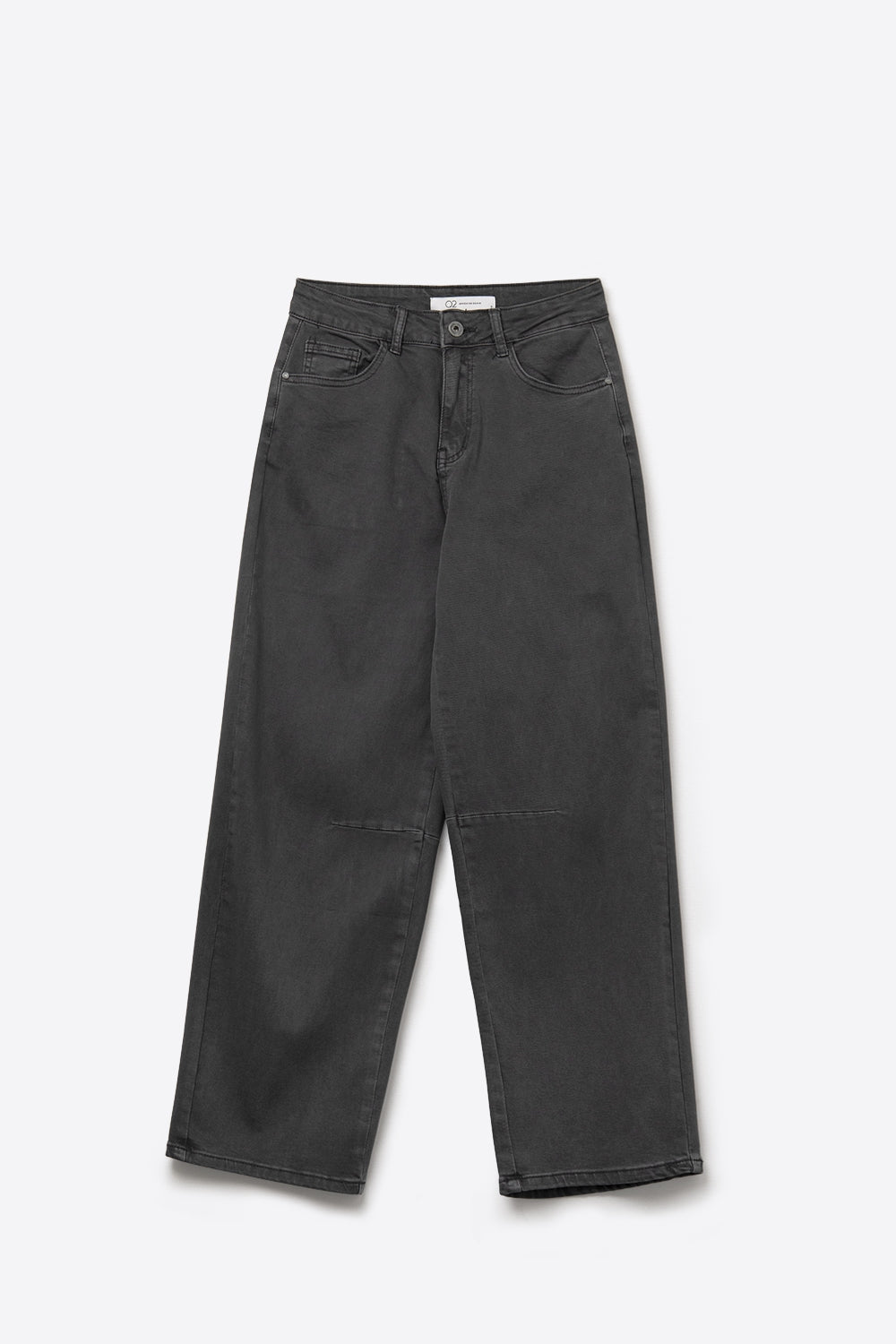Jean stretch confortable avec jambe en tonneau en gris