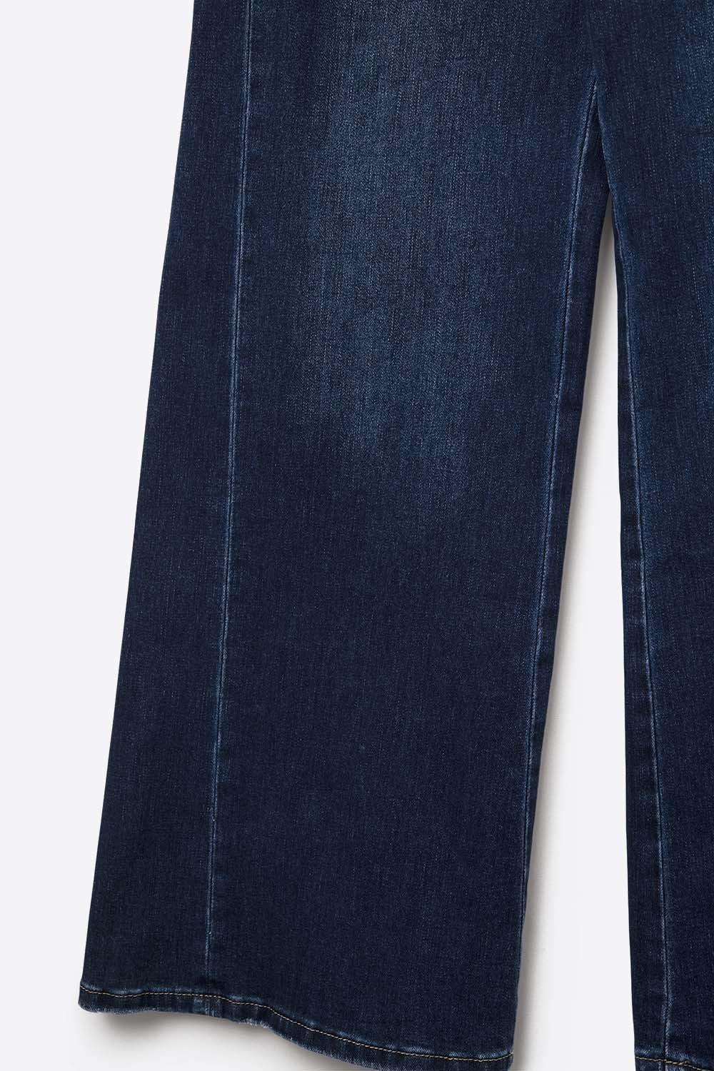 Jean à jambe extra-large délavé foncé