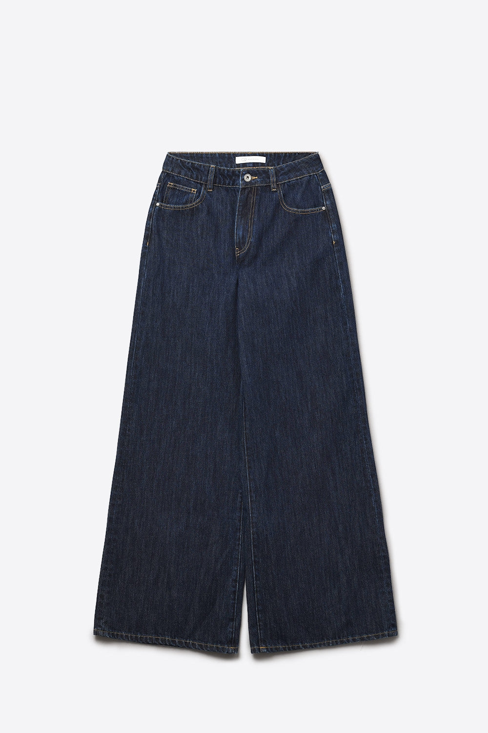 Jeans baggy à jambe droite bleu foncé tendance