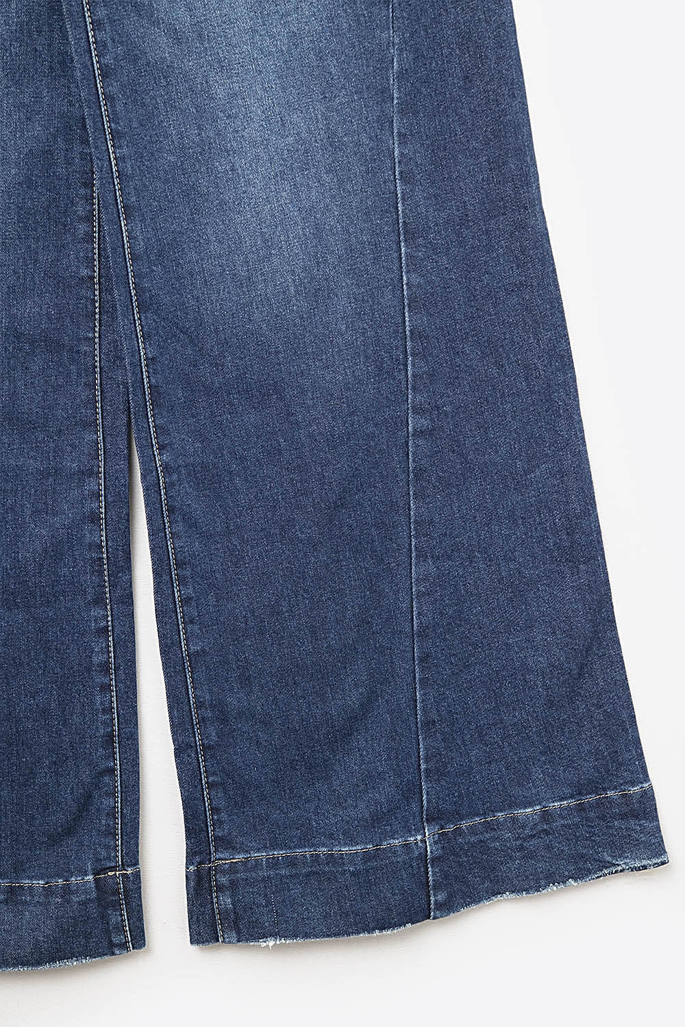 Jeans bleu foncé avec jambe extra large
