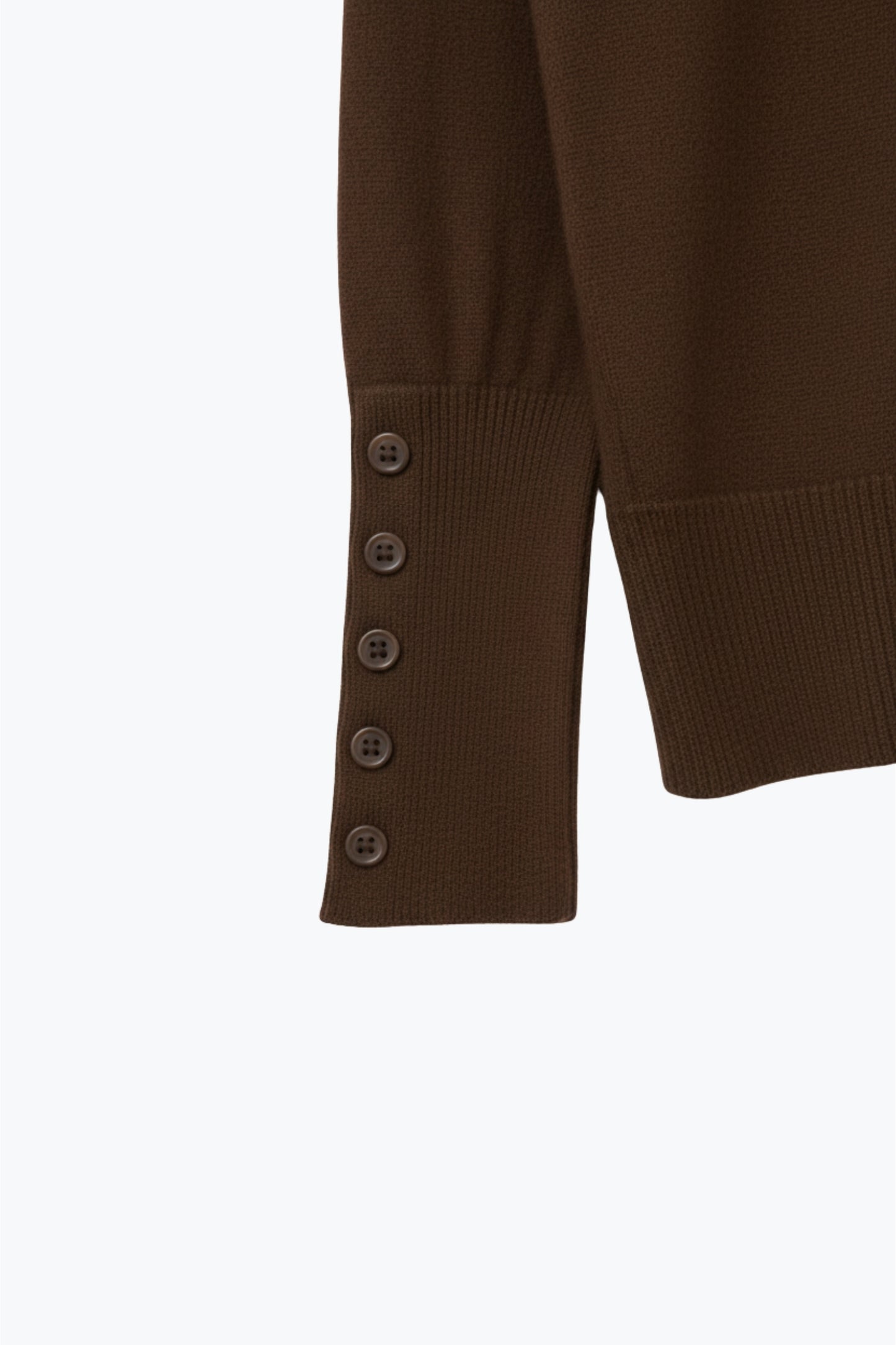Pull oversize à col roulé en brun