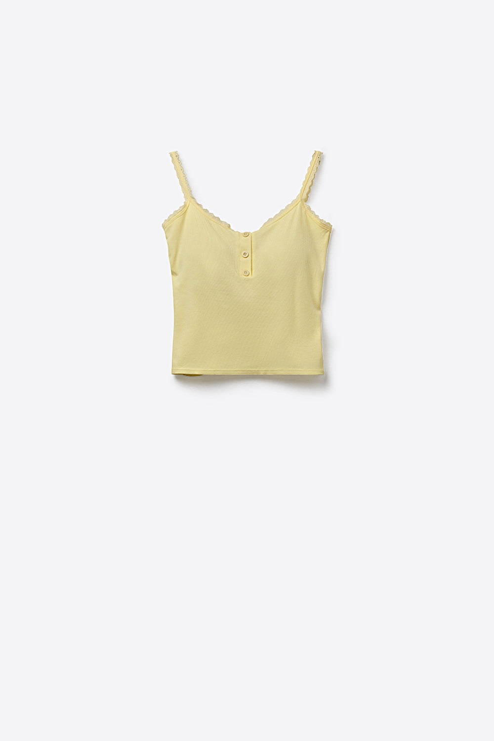 Débardeur en tricot côtelé avec boutons