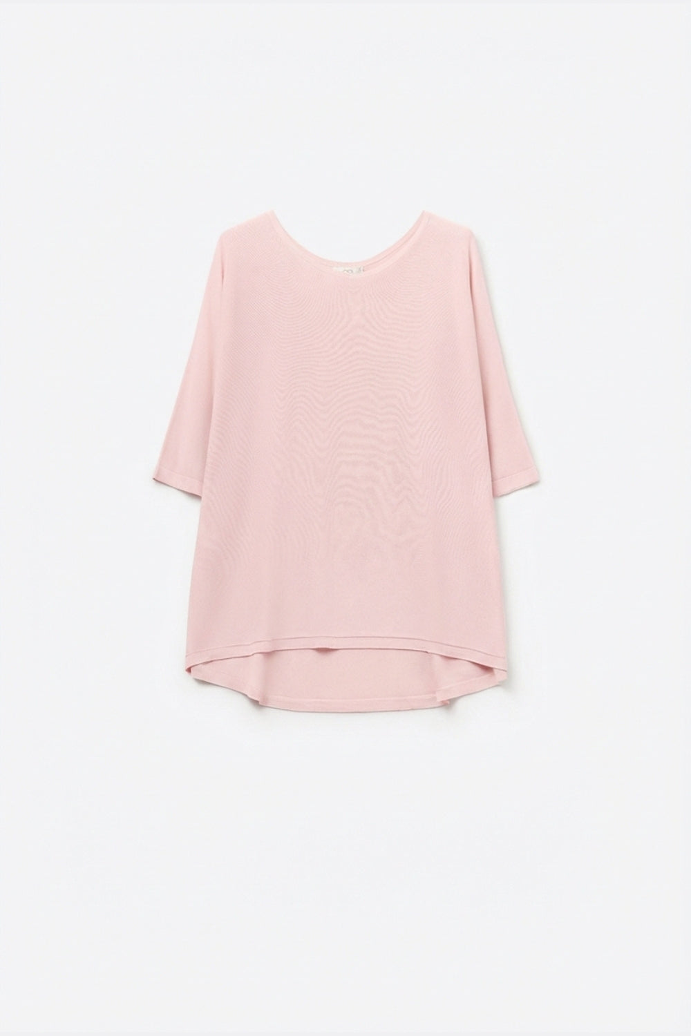 pull oversize en rose avec manches coudées