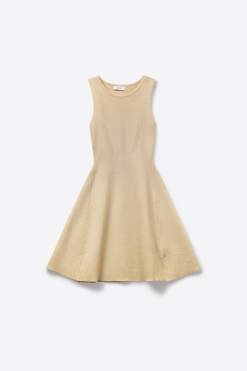 Robe ajustée et évasée sans manches