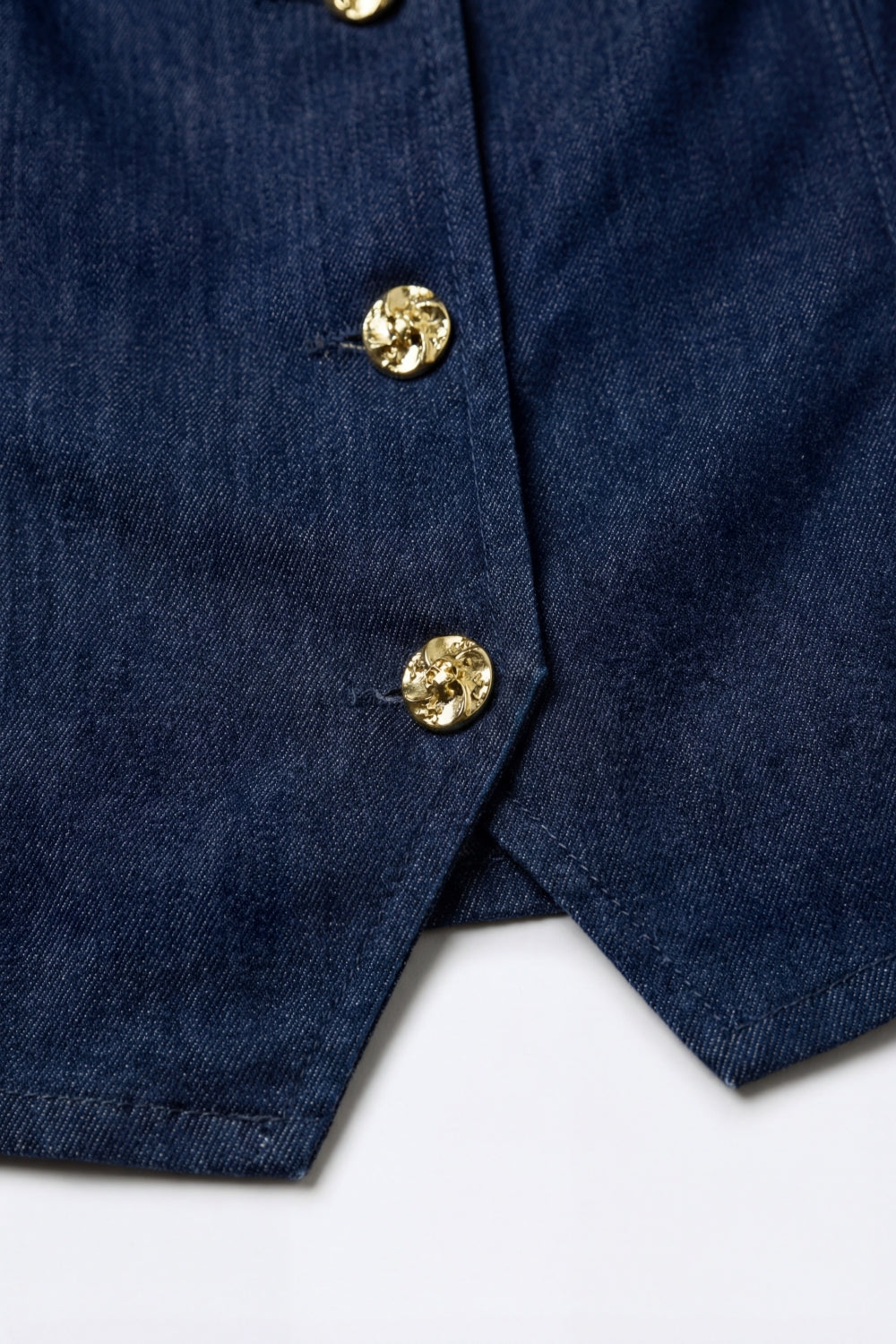 Ensemble débardeur sans manches à boutons et pantalon large
