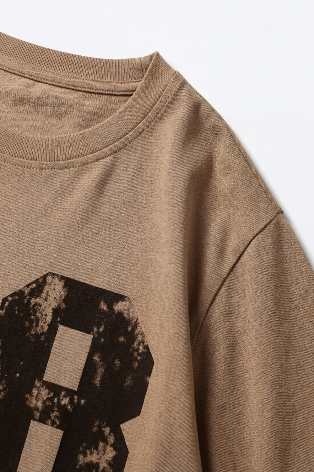 Sweat-shirt en coton surdimensionné avec logo graphique 58 et fentes latérales