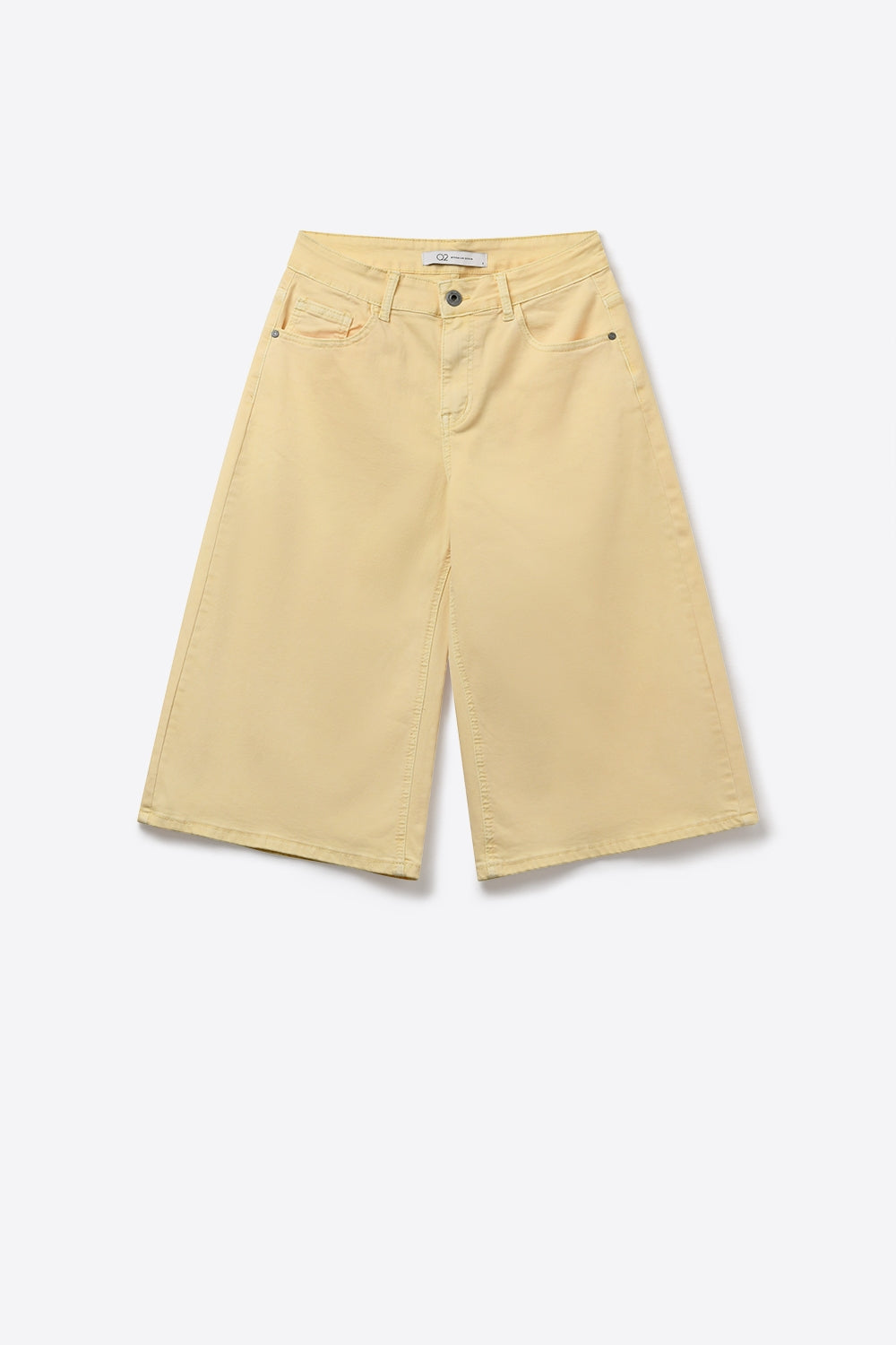 Bermuda en jean stretch Jaune Beurre